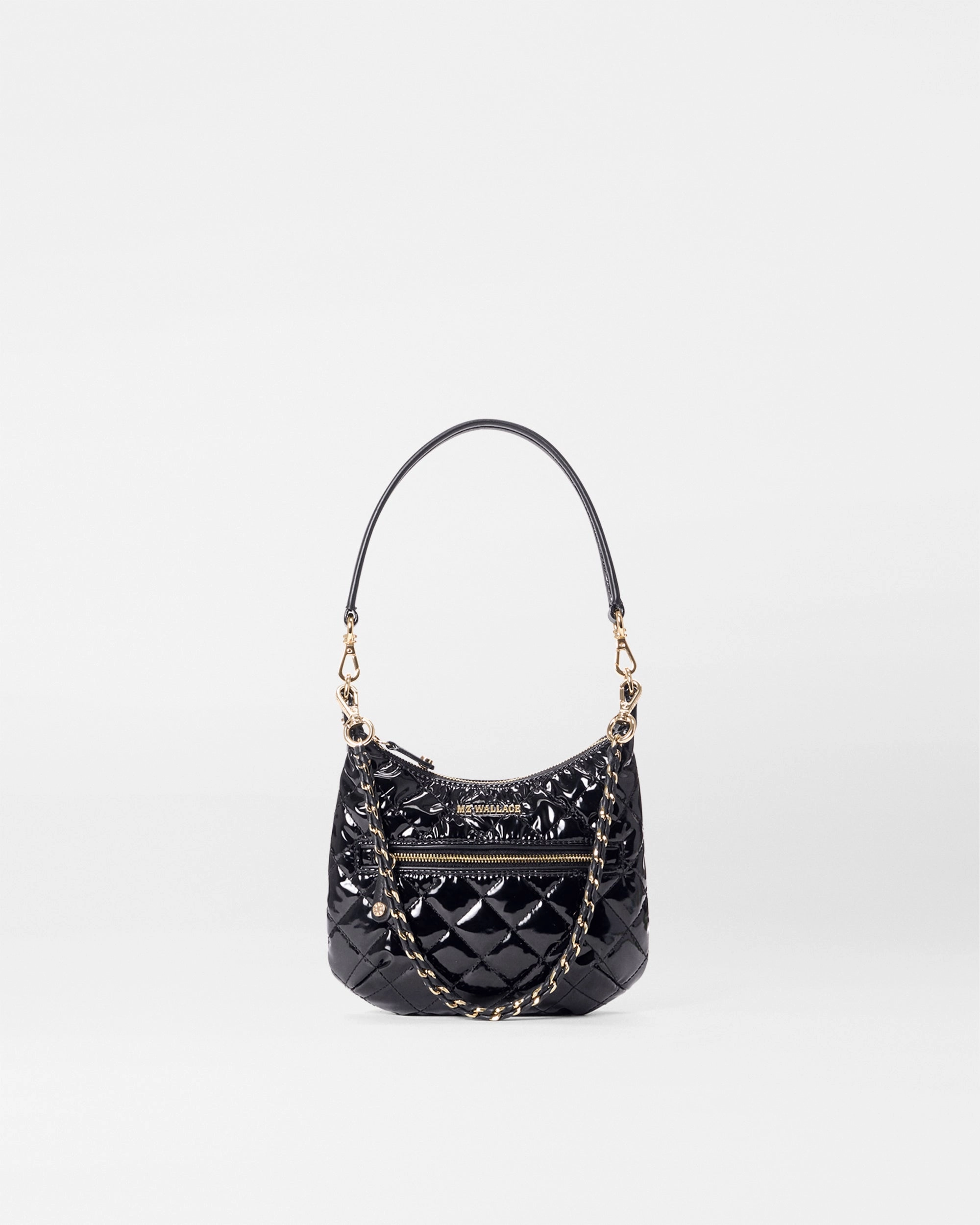 Versatile for daily use as well as travel Timeless Charm Black Lacquer Mini Crosby Sienna