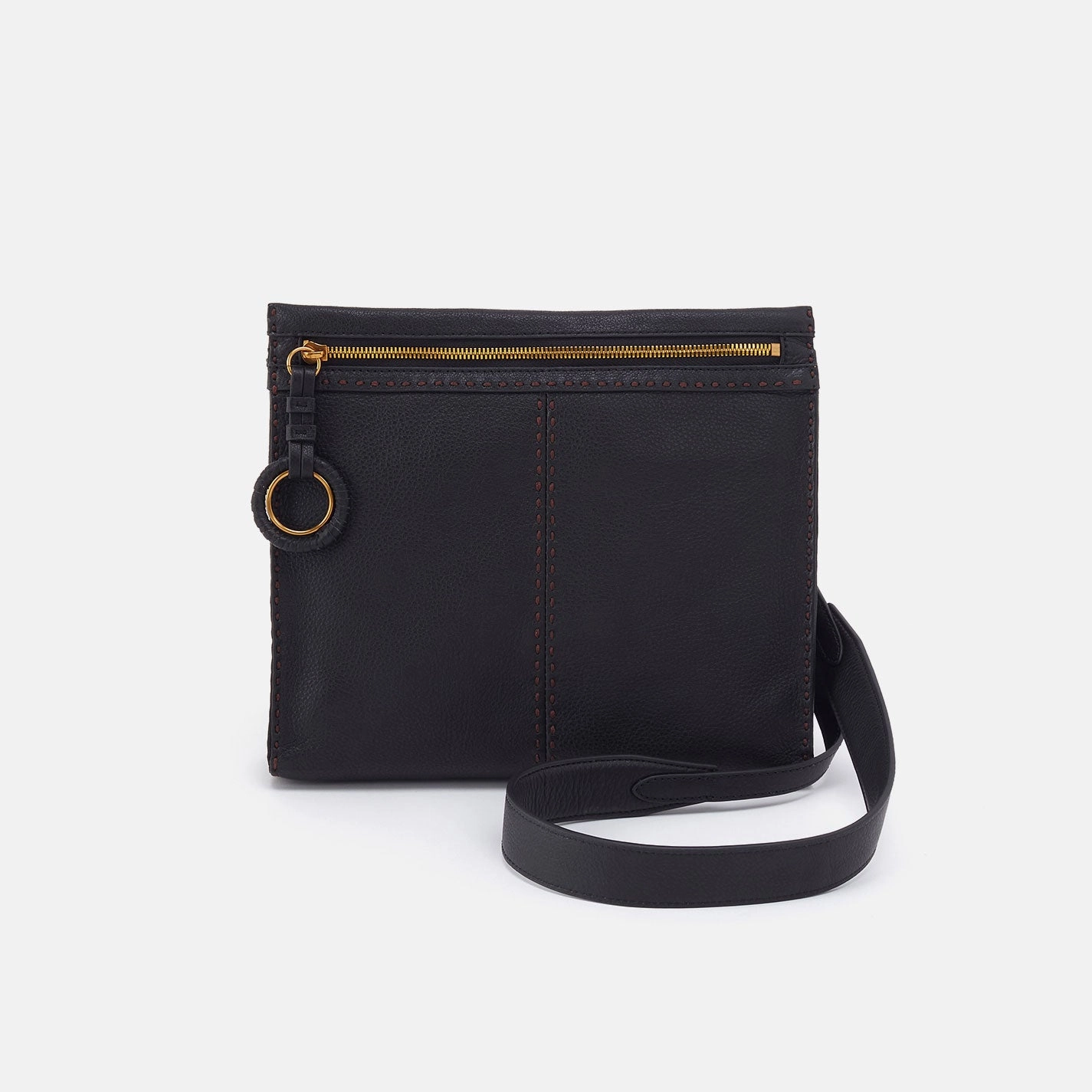 Austin Medium Crossbody in Pebbled Leather - Black Casual Gear Minimalist Function