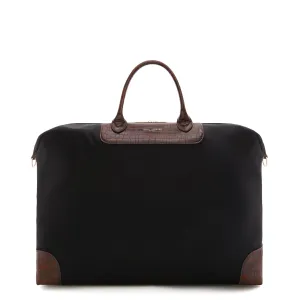Du Louvre Clarice black weekend bag medium Sleek Geometry Modern Spirit