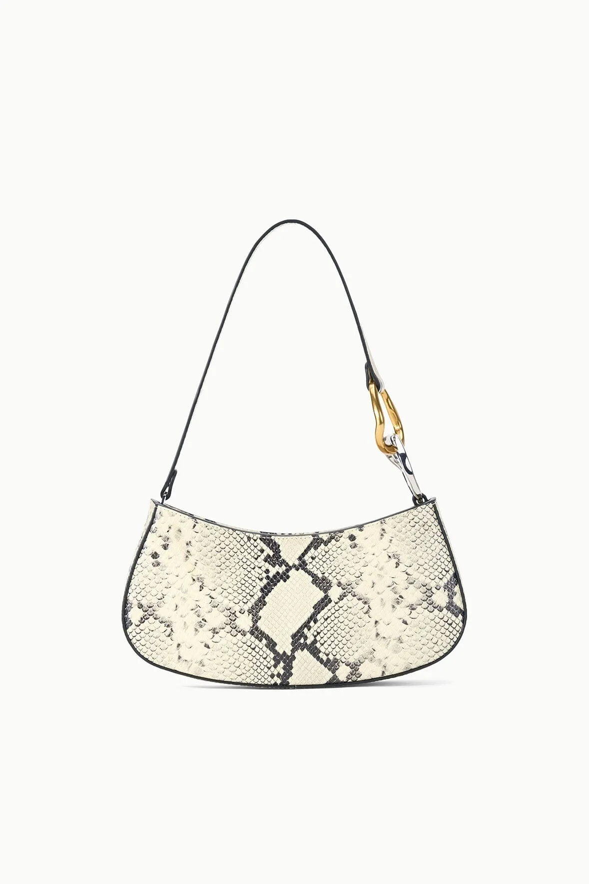 OLLIE BAG | WHITE SNAKE Suede Touch