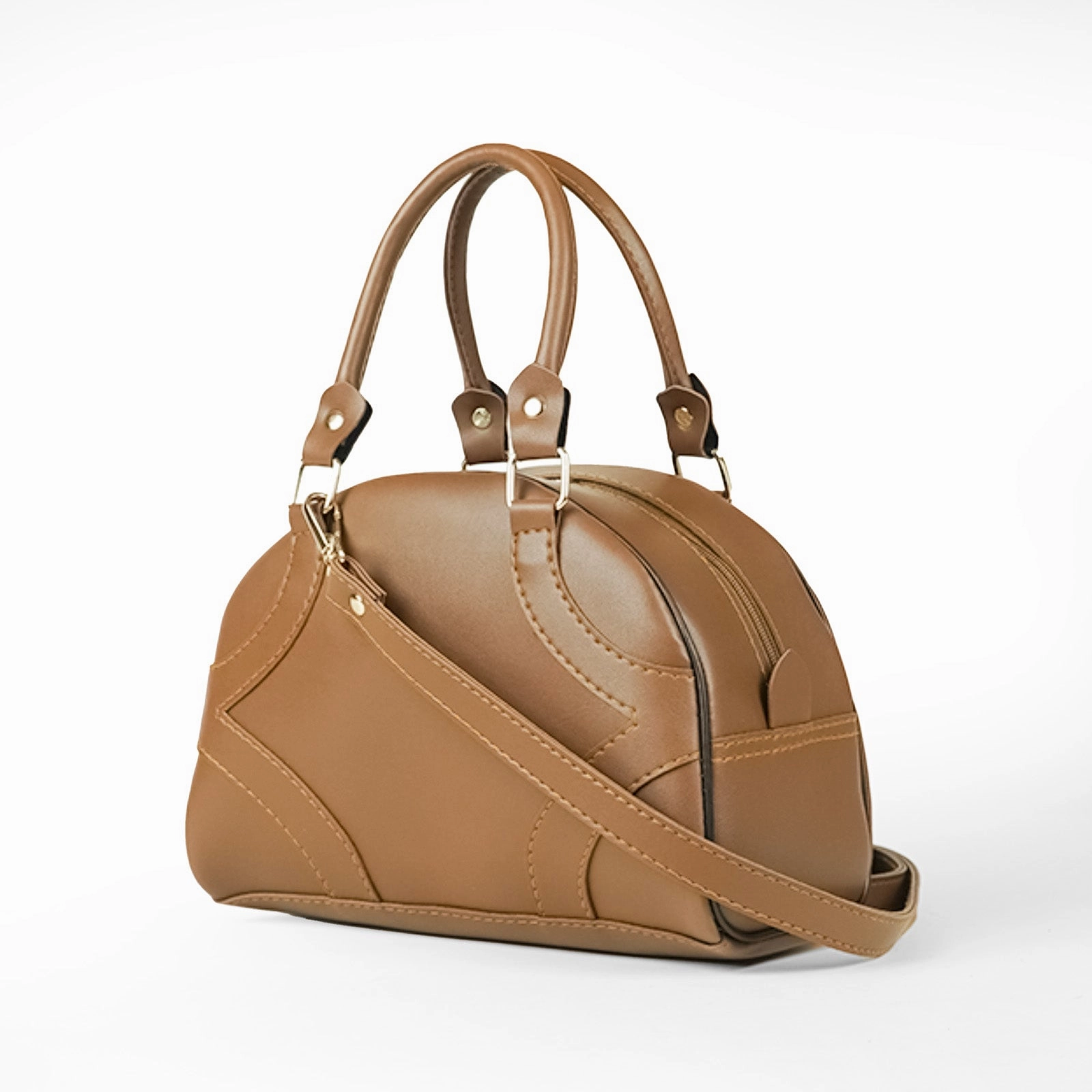 Elegant Fashion Soft fabric wallet Mask Bag Brown