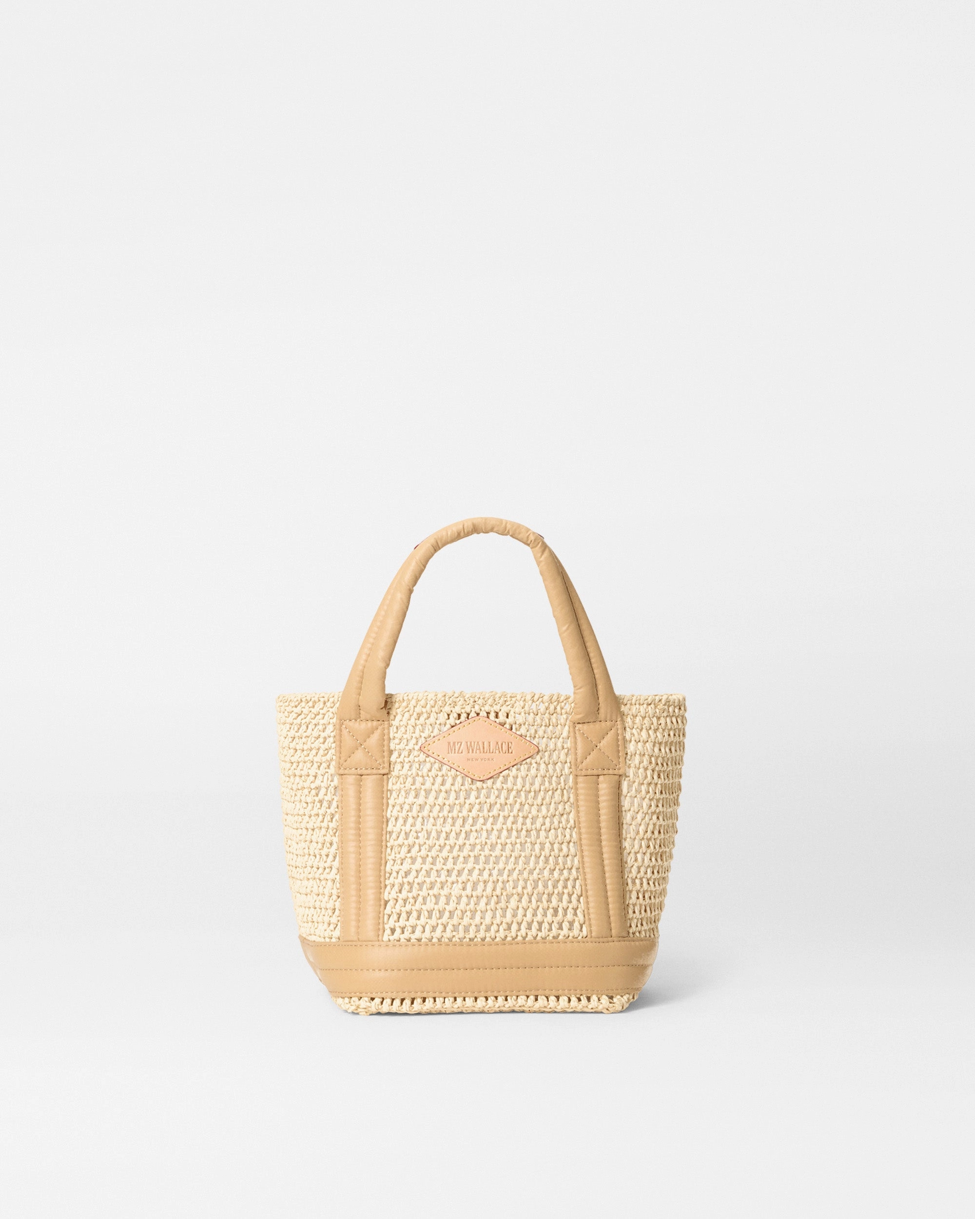 Stylish Everyday Crochet/Camel Mini Crochet Tote