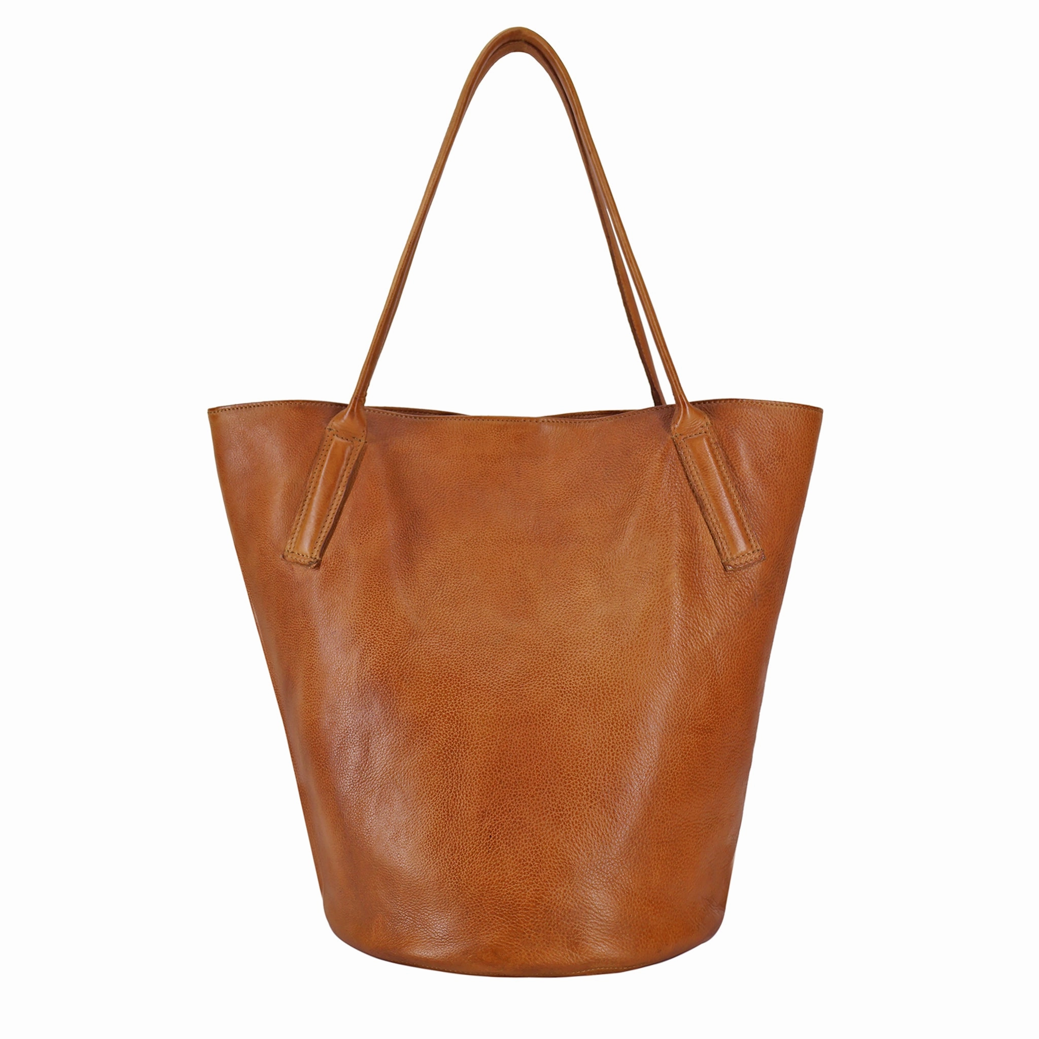 Comfort Utility Minimal Journey Miles Leather Tote Bag