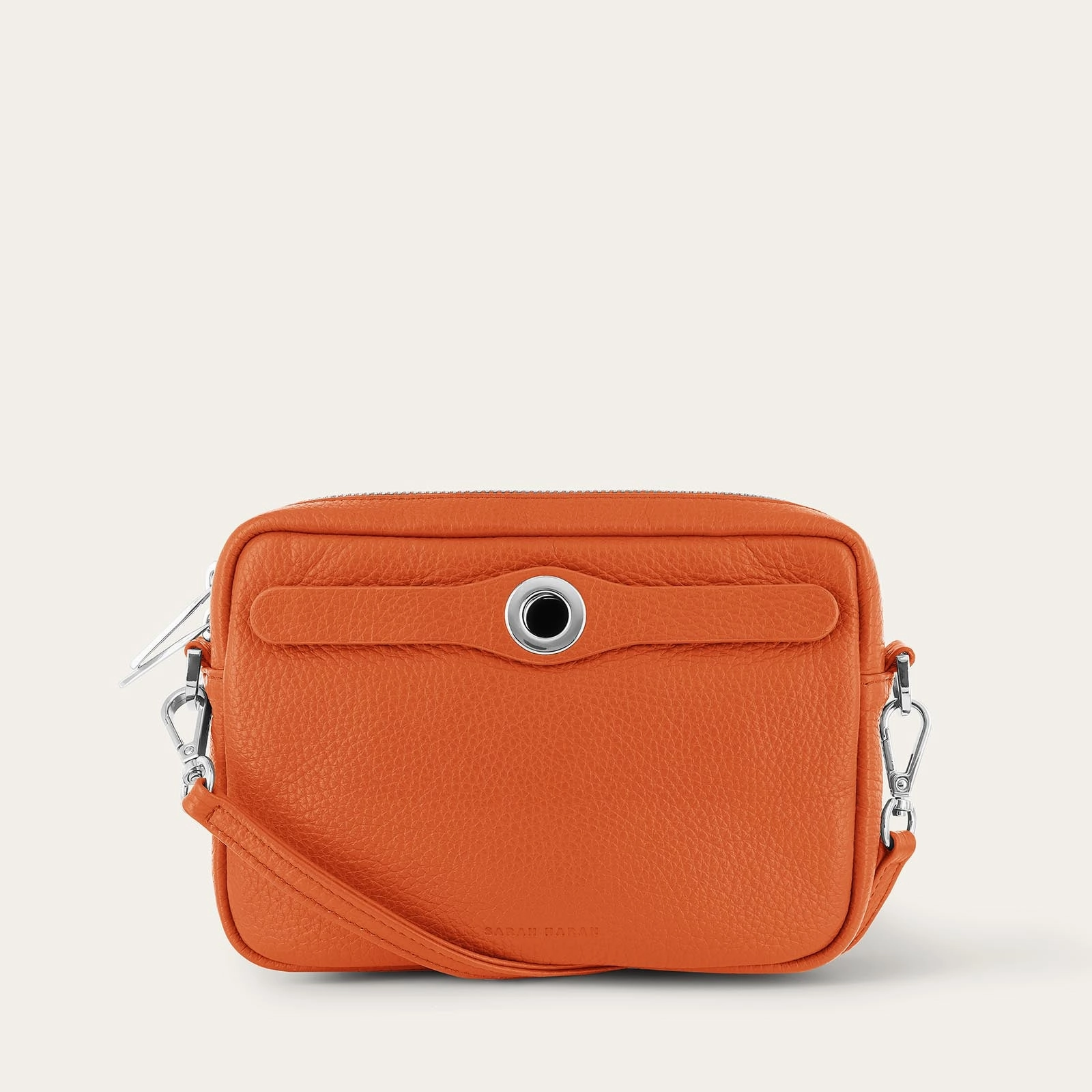 Timeless Function Millie Crossbody | Tangerine with Silver hardware