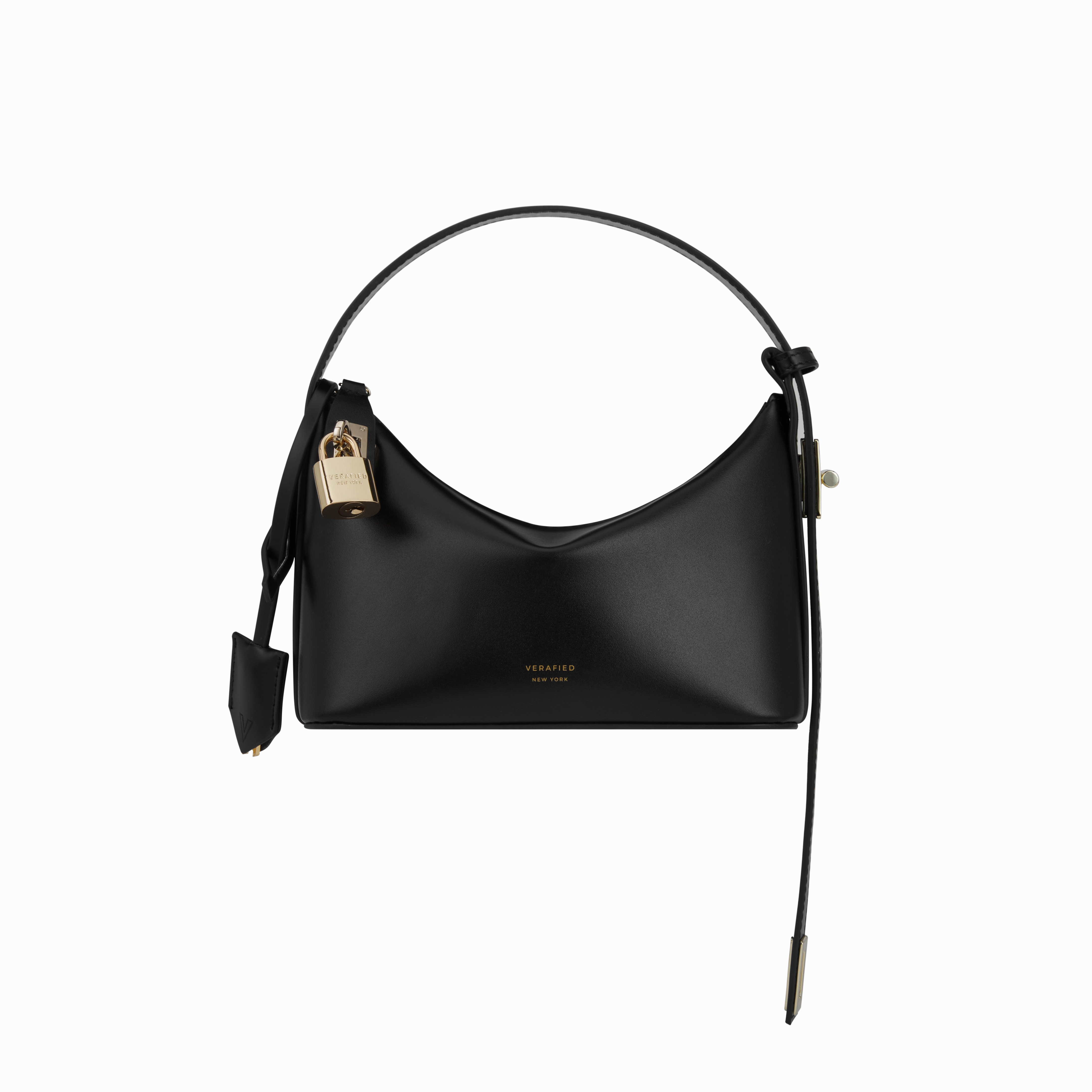 Outdoor Event Sleek Look Mini Gold Black Hobo Bag