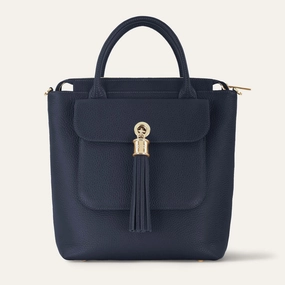 Mini P Backpack | Navy with Gold hardware Flexible Design Modern Design