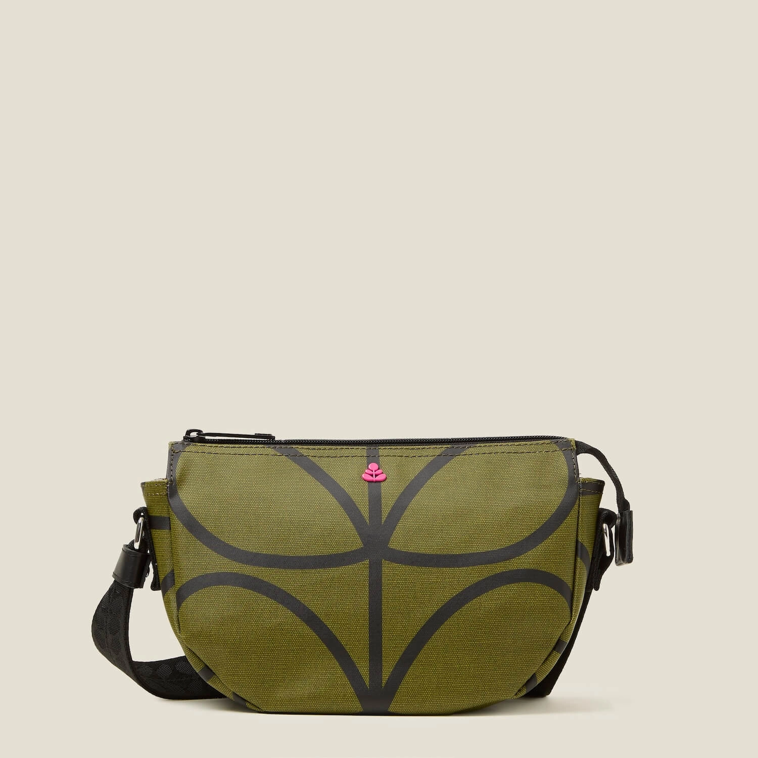 Mini Rounder Crossbody - Giant Linear Stem Olive Durable Design Functional utility