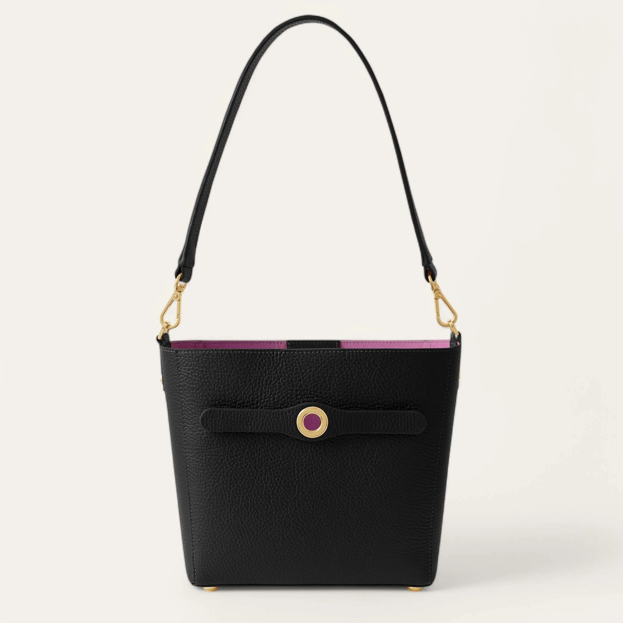 Modern Appeal Fashion Practicality Mini S | Black with Gold hardware