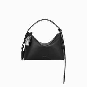 Mini Silver Black Hobo Bag Light Urban Carry