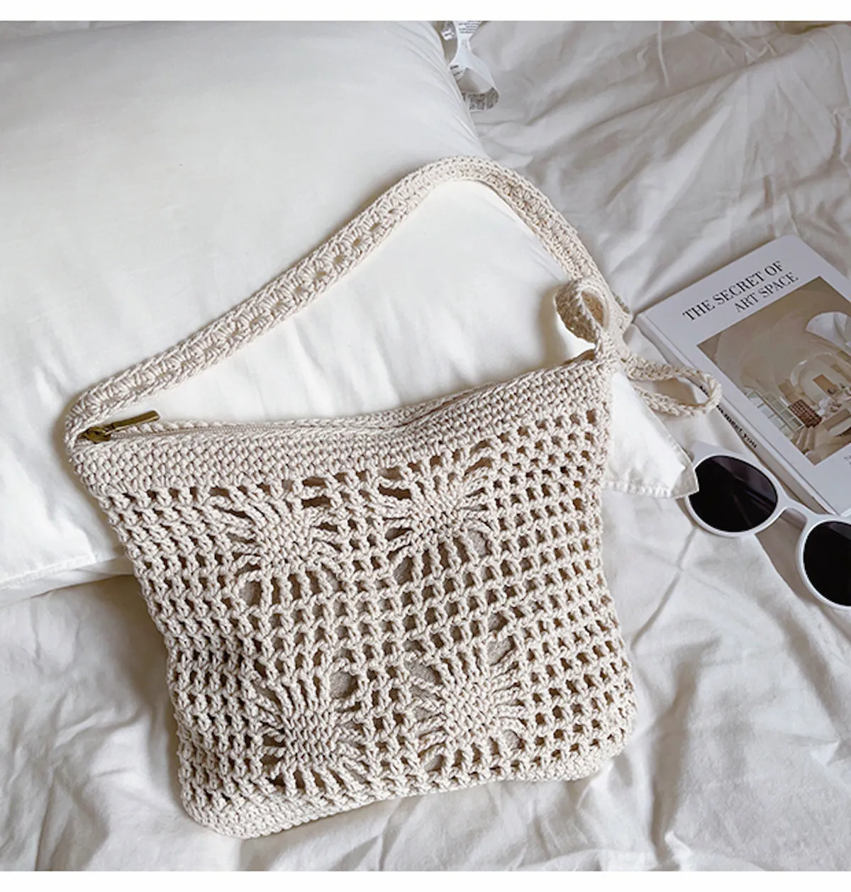 Elena Handbags Handmade Crochet Crossbody Handbags Everyday Essential Work Lifestyle