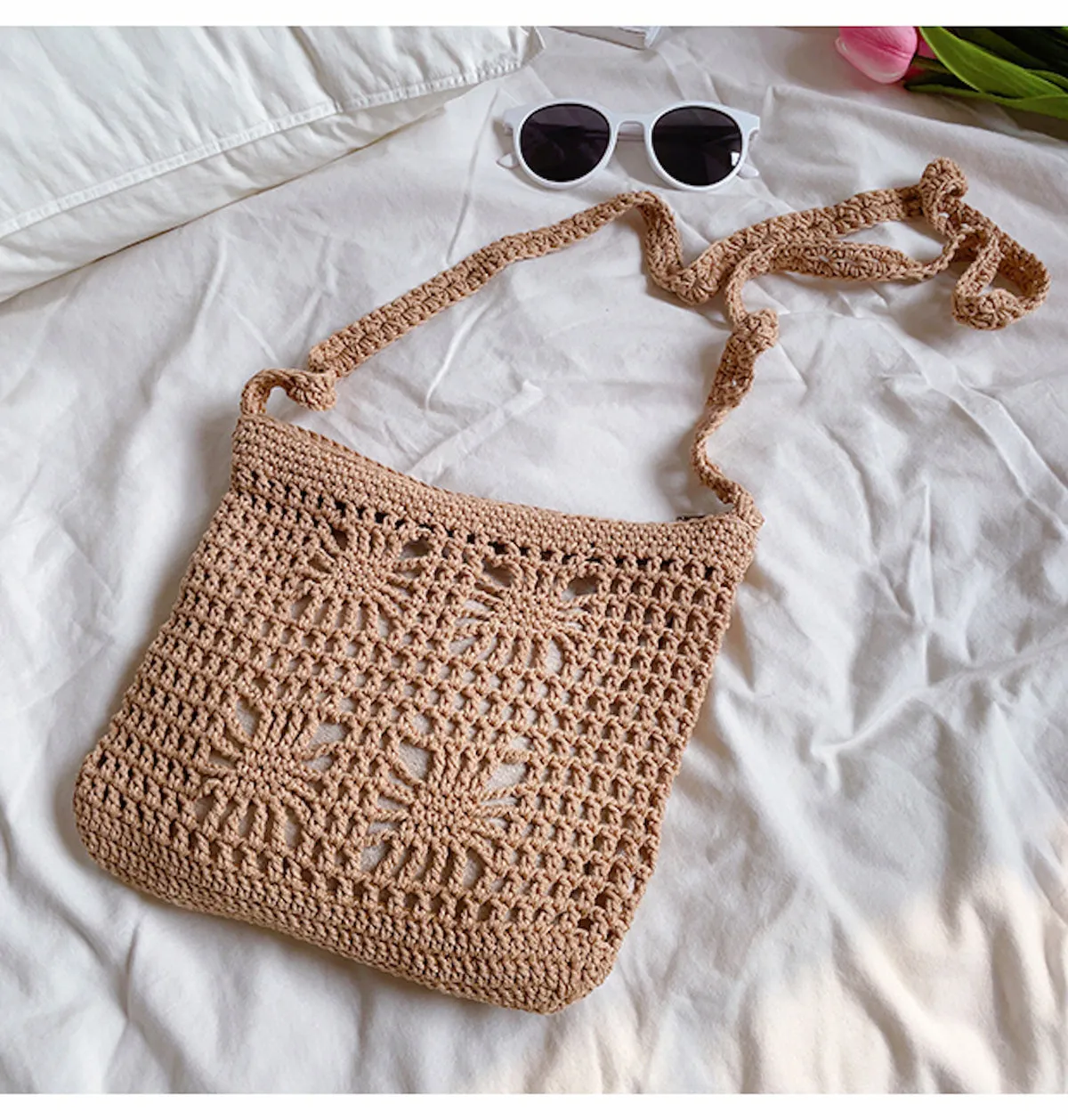 Travel Necessity Elena Handbags Handmade Crochet Crossbody Handbags