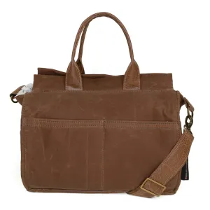 Ivy: Nutmeg Waxed Canvas Durable Design