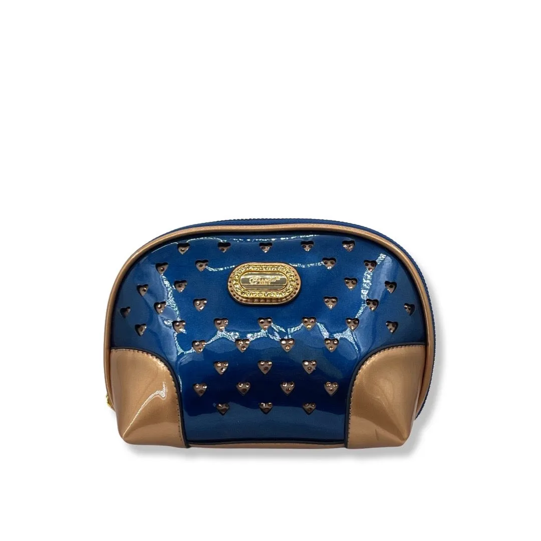 Stylish functional bag Brangio Italy  Mini Crossbody ?C Faux Leather Camera Bag with Heart Studs & Gold Chain Strap | U.S.A. Company Ships from L.A.