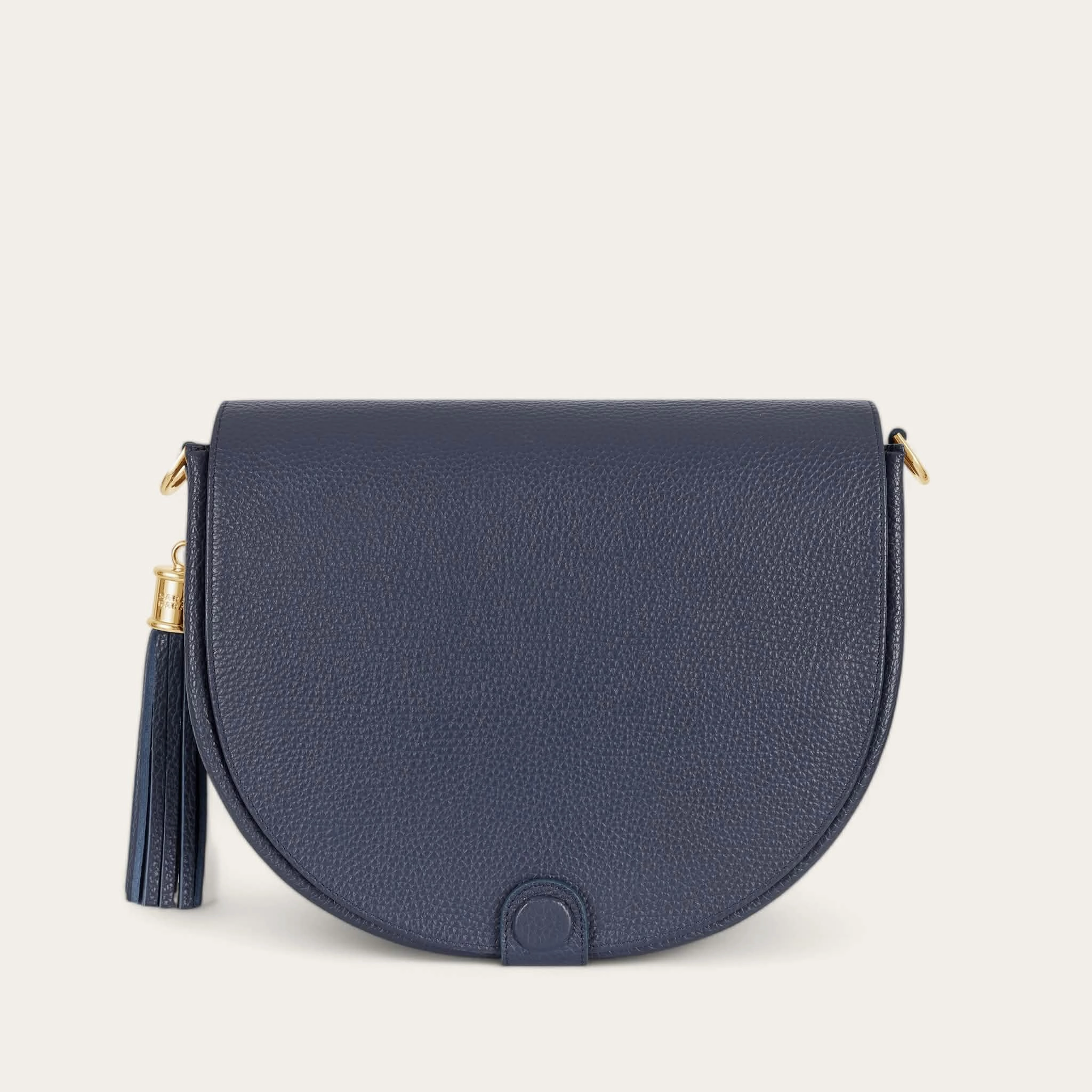 Stylish Functionality Modern Appeal Luna Satchel | Navy with Gold hardware