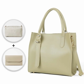 Posh set of 3 Bag beige On The Go Fashion-forward financial piece