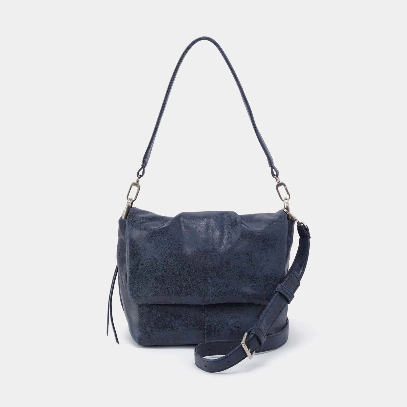 Harley Convertible Shoulder Bag in Buffed Leather - Indigo Sky Trendy Gear outdoor durability