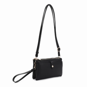 Versatile Travel Practical Storage Walker Multicompartment Double Zipper Crossbody