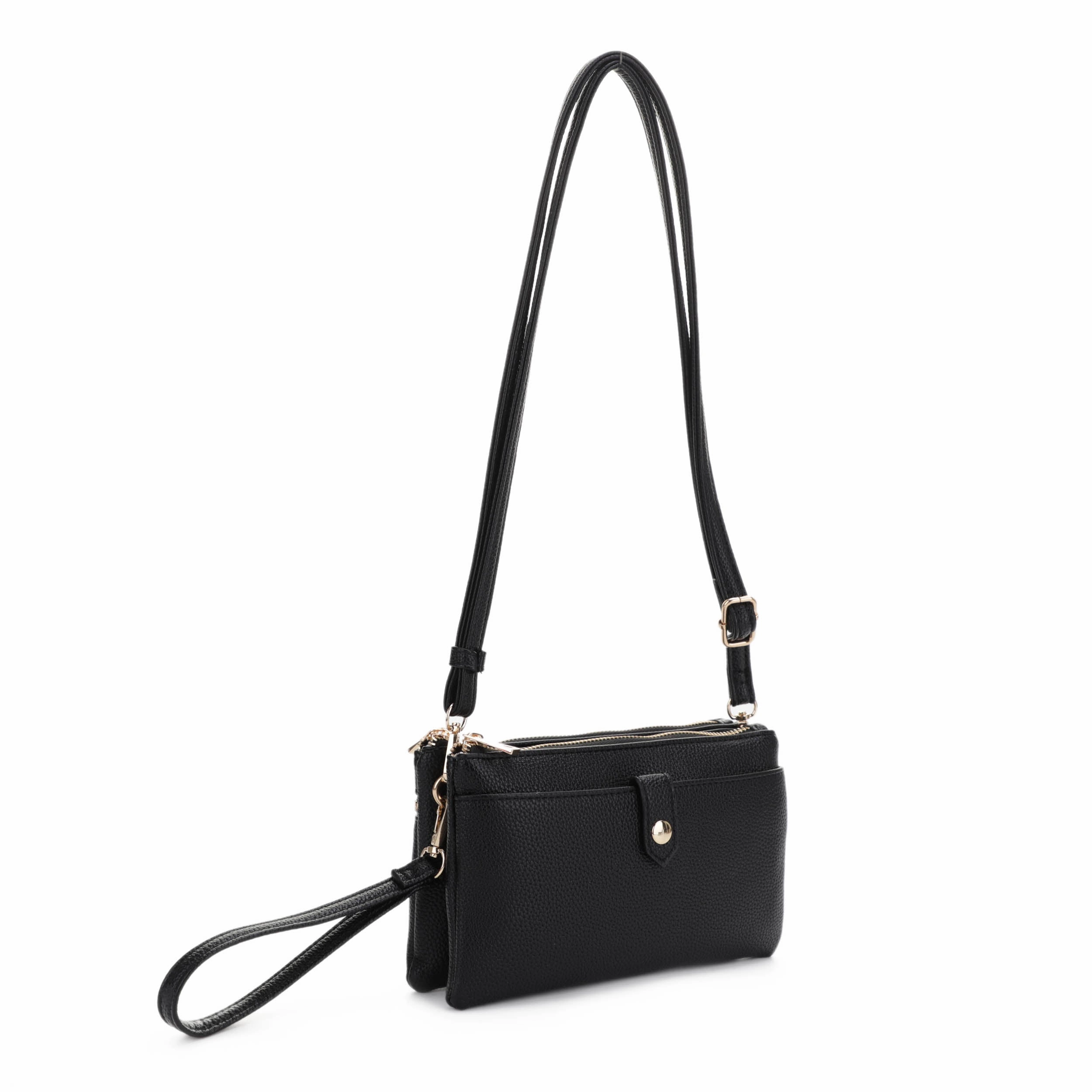 Versatile Travel Practical Storage Walker Multicompartment Double Zipper Crossbody