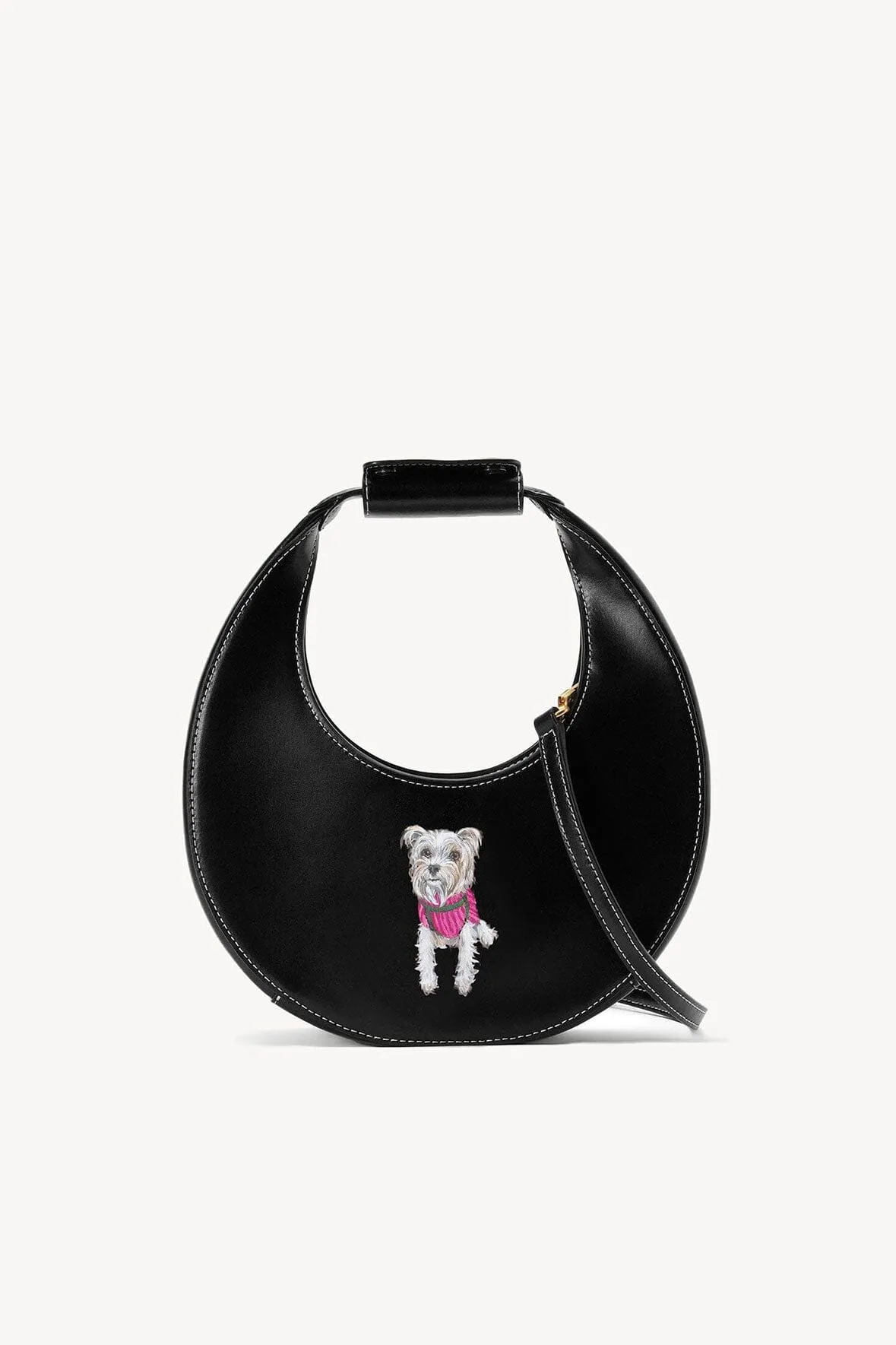 Matte Finish CUSTOM MINI MOON BAG | BLACK