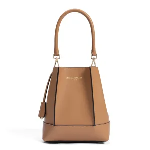 Attention Detail Femme Forte Minette camel calfskin leather handbag