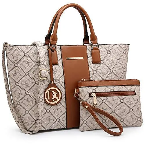 Women's Handbags Purses Large Top Handle Shoulder Bag l DASEIN Bright Accent