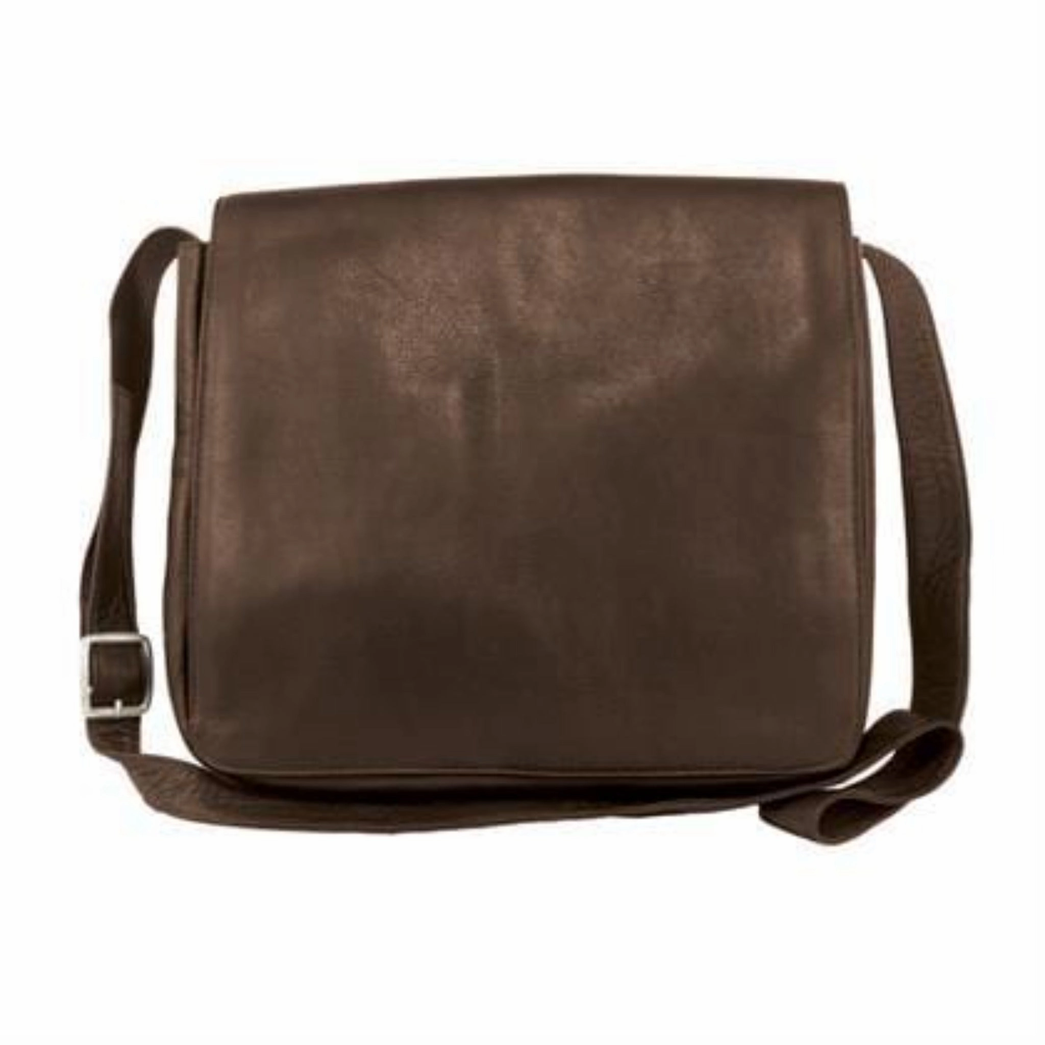 Timeless Simplicity Minimal Functionality Yosemite Leather Laptop Messenger Bag- Md