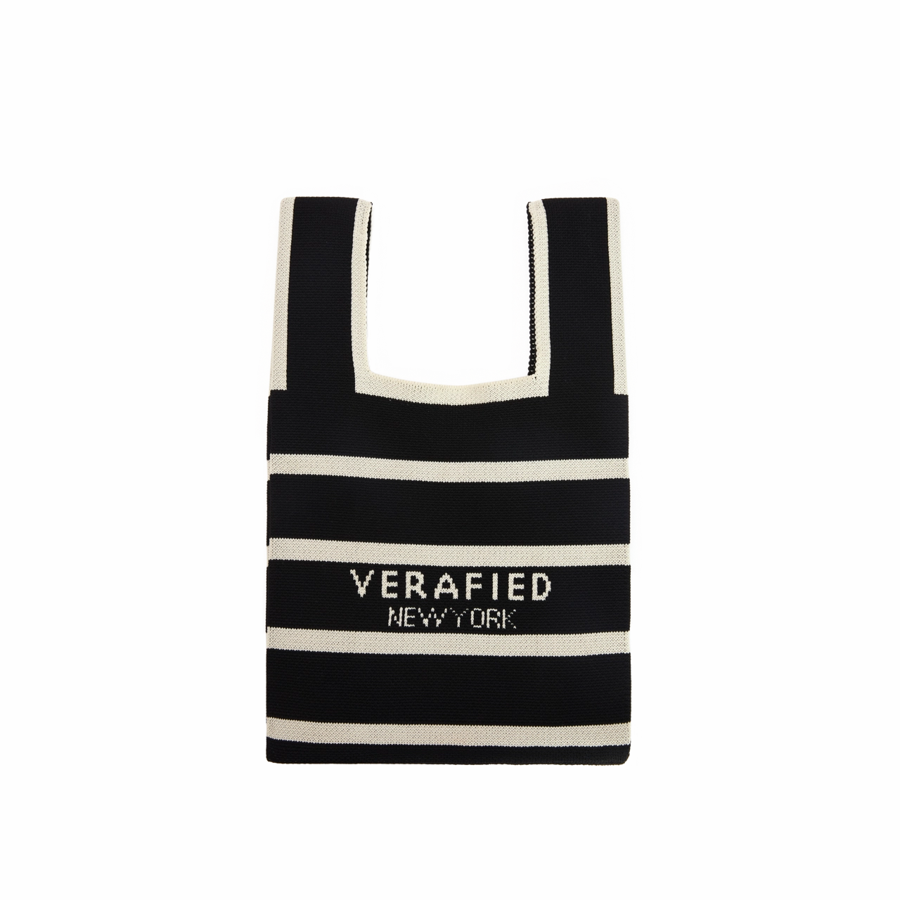 VERAFIED Stripe Tote Bag Durable Travel