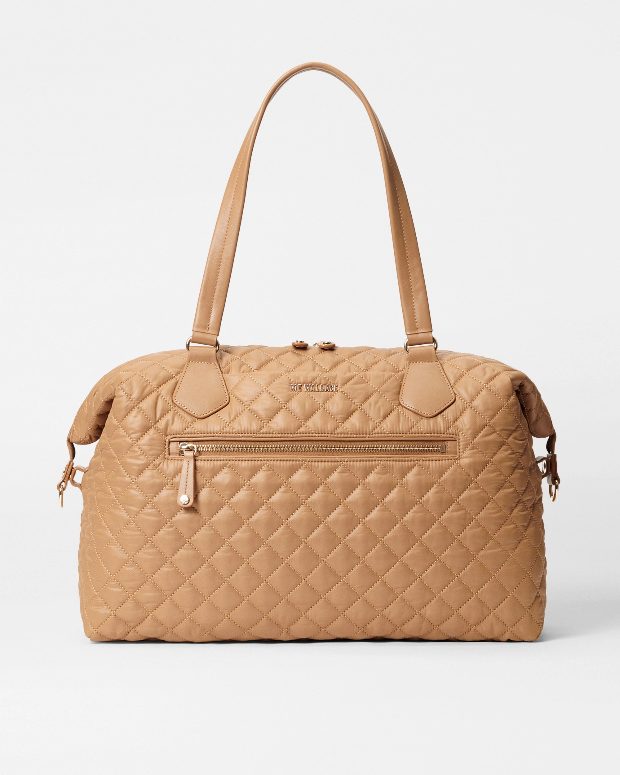 Caramel Crosby Getaway Versatile and Functional Secure Zippered Compartments