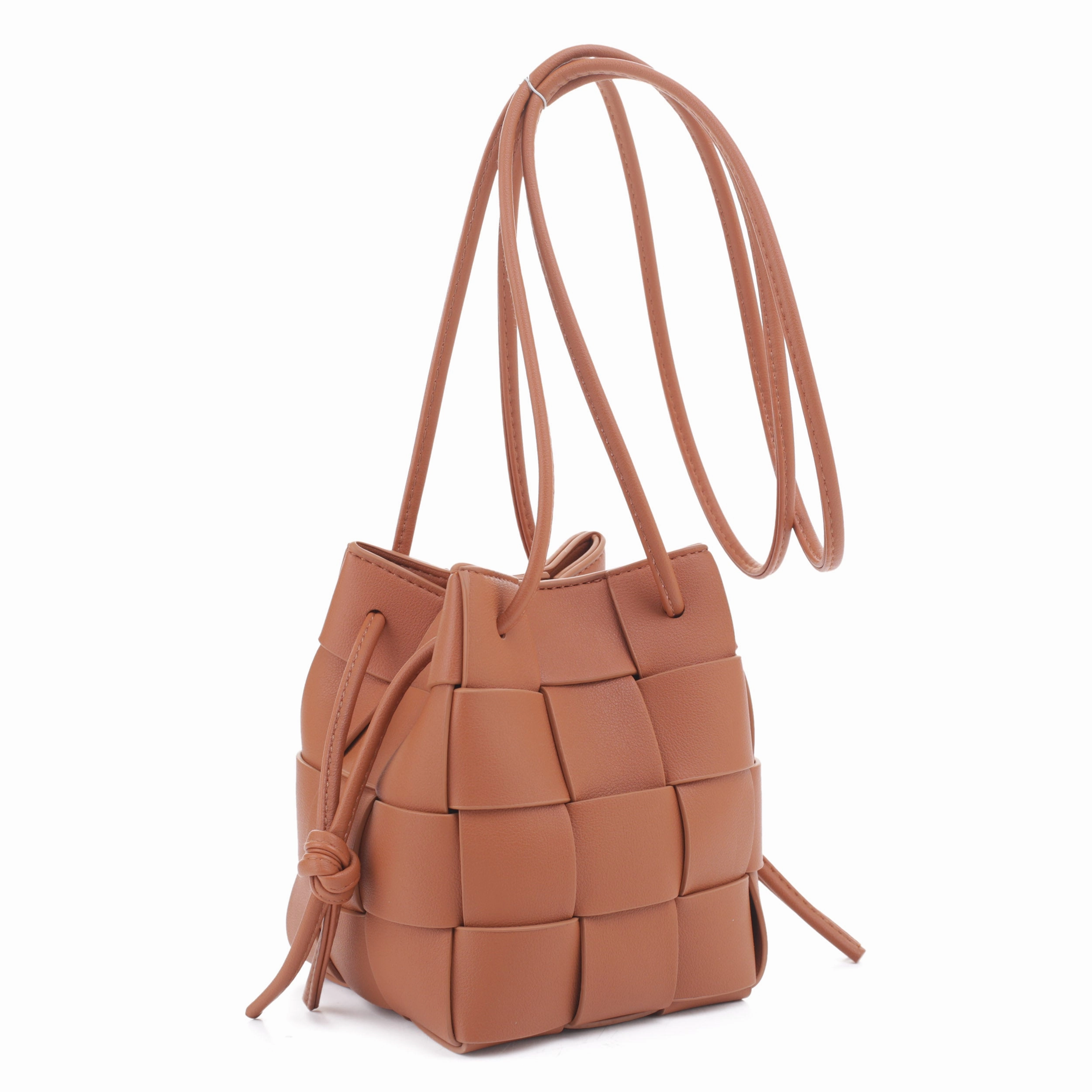 Nyla Woven Bucket Crossbody Lightweight Everyday Functional Companion