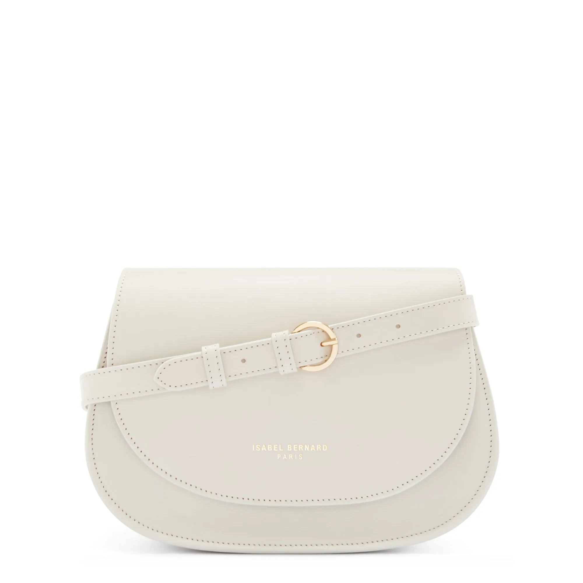Montmartre Madelon cream vegetable tanned leather crossbody bag Effortless Look Stylish Engineering