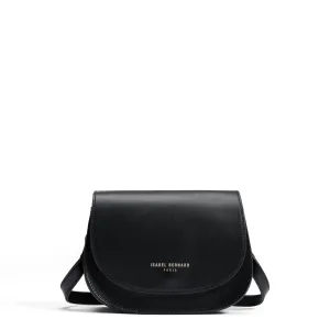 Montmartre Manon black vegetable tanned leather crossbody bag Refined Elegance