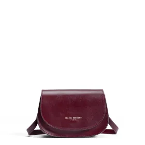 Montmartre Manon bordeaux red vegetable tanned leather crossbody bag Classic Elegance
