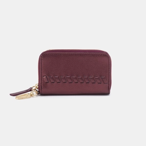 Move Clip Wallet In Metallic Leather - Frosted Plum Trendy Design practical gear