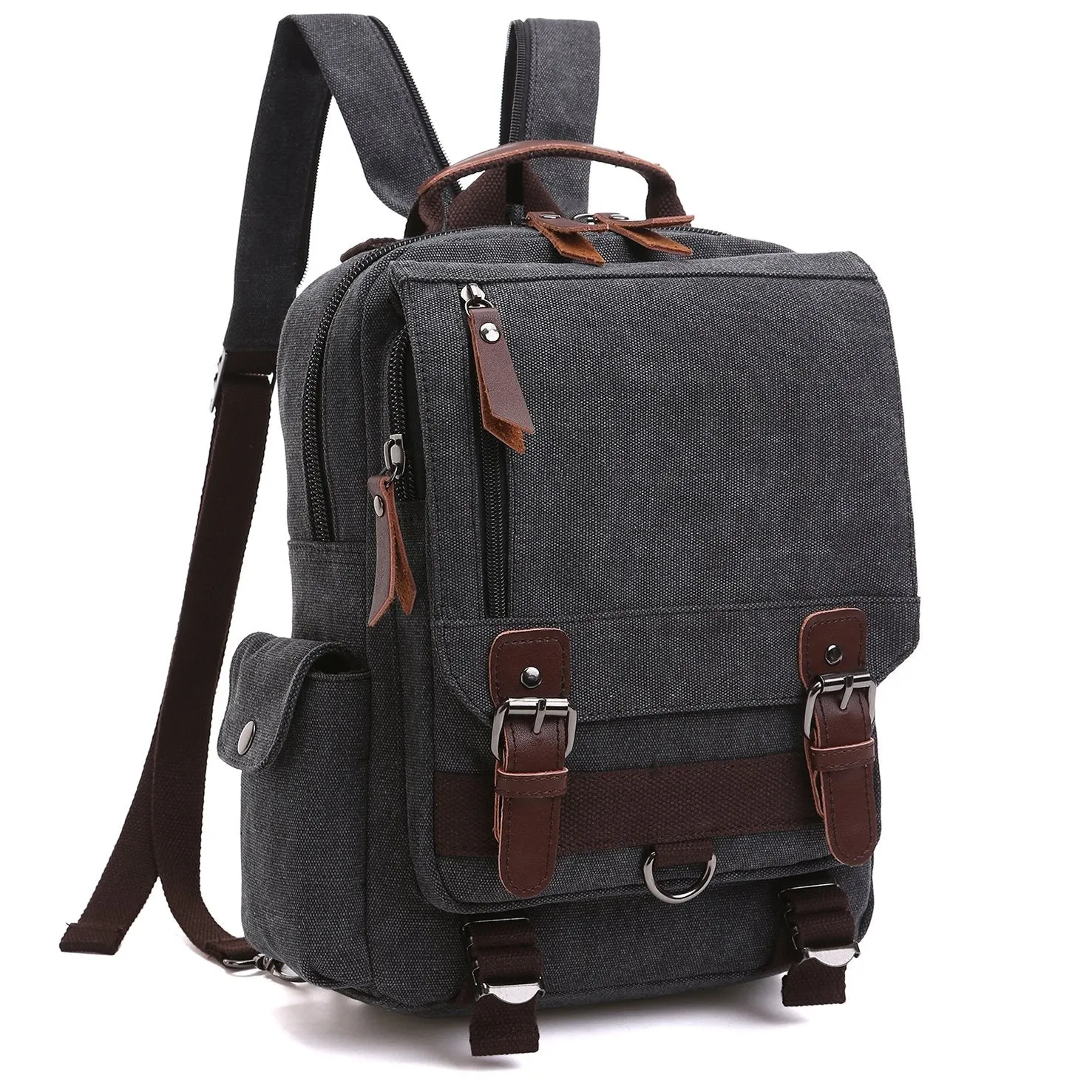 Vintage Unisex Canvas Backpack Outdoor functionality Weather Proof