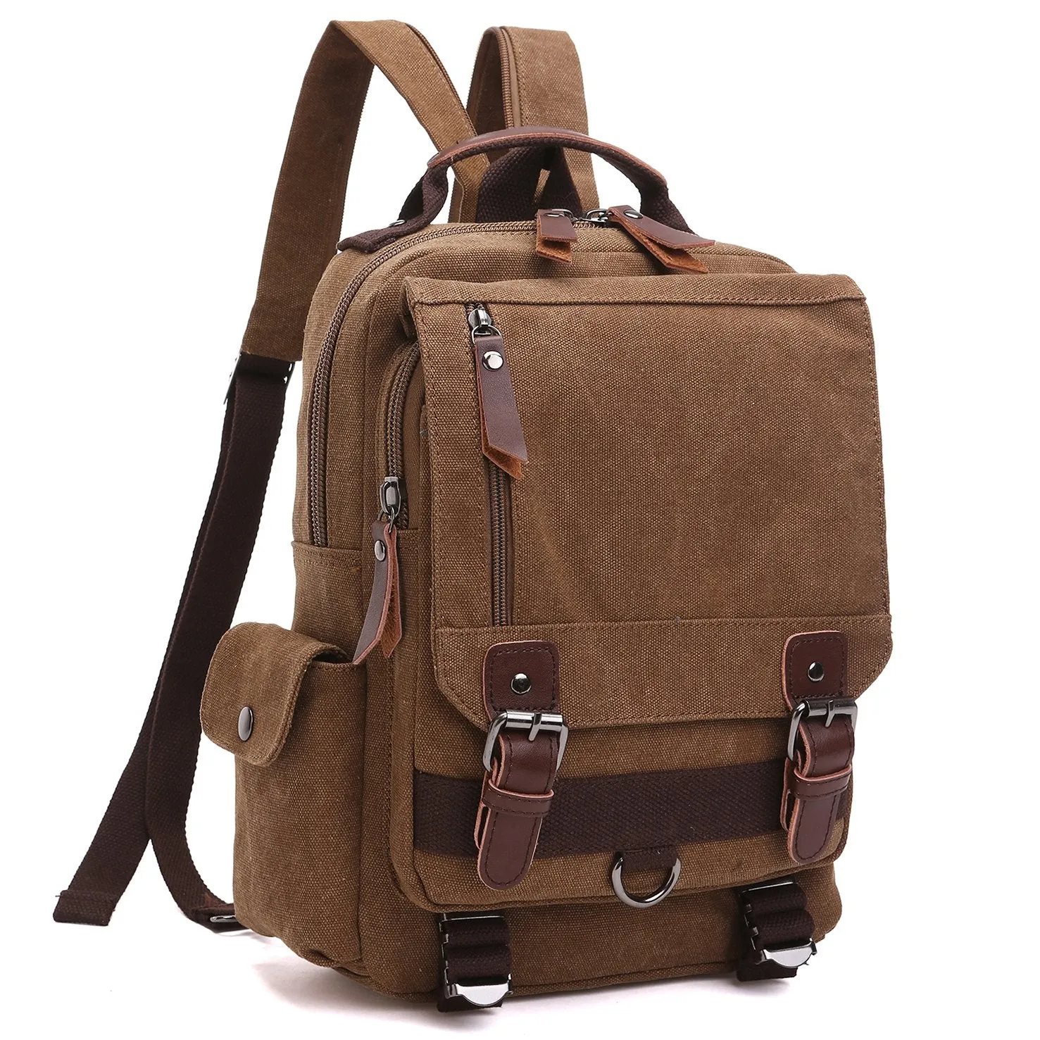work commute Secure Design Vintage Unisex Canvas Backpack