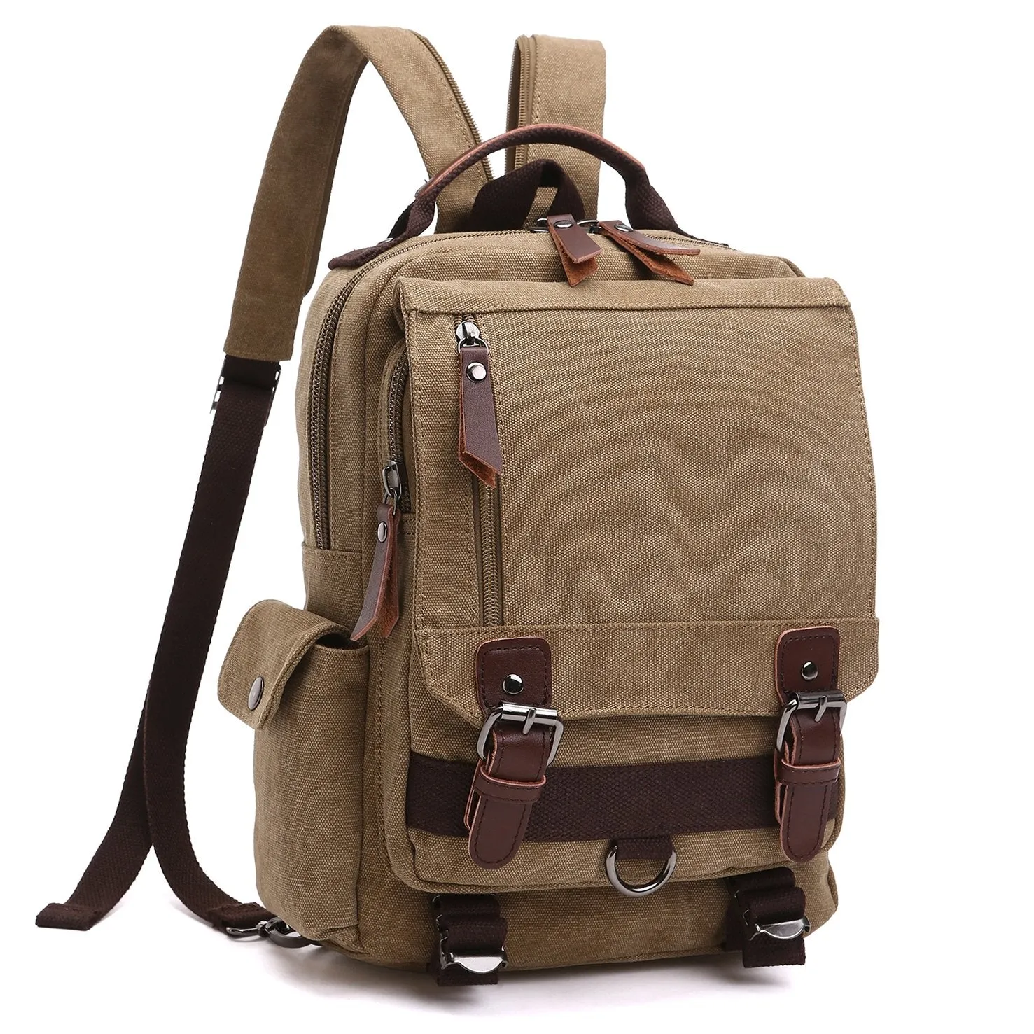 Vintage Unisex Canvas Backpack Travel Gear Active Travel