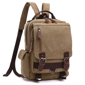 Vintage Unisex Canvas Backpack Travel Gear Active Travel