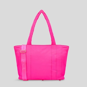 Sustainable Choice Work Travel Everyday Tote Bag -- Neon Pink