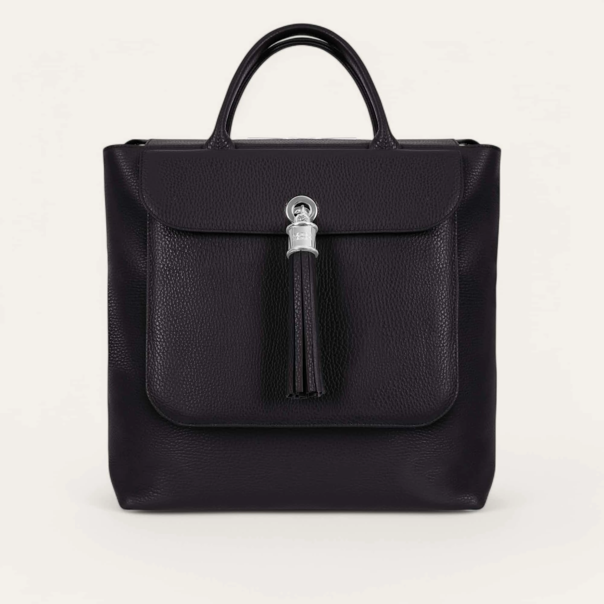 Outdoor Everyday Poppy Backpack | Black with Silver hardware