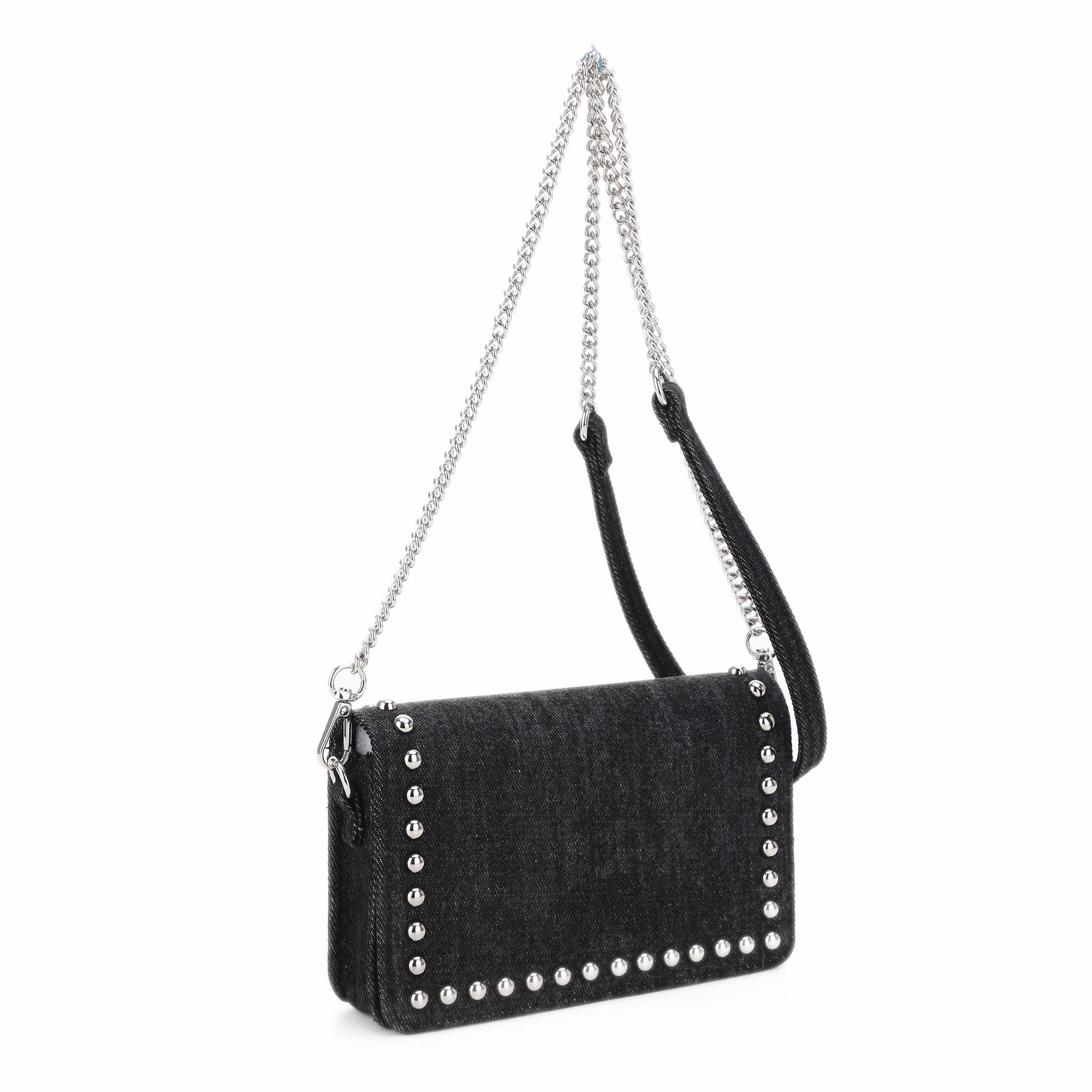 Refined Look Nia Studded Denim Crossbody