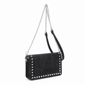 Refined Look Nia Studded Denim Crossbody