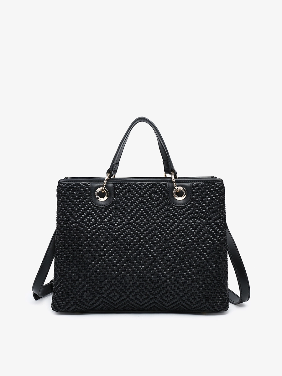 Nancy Vegan Diamond Woven Tote party accessory