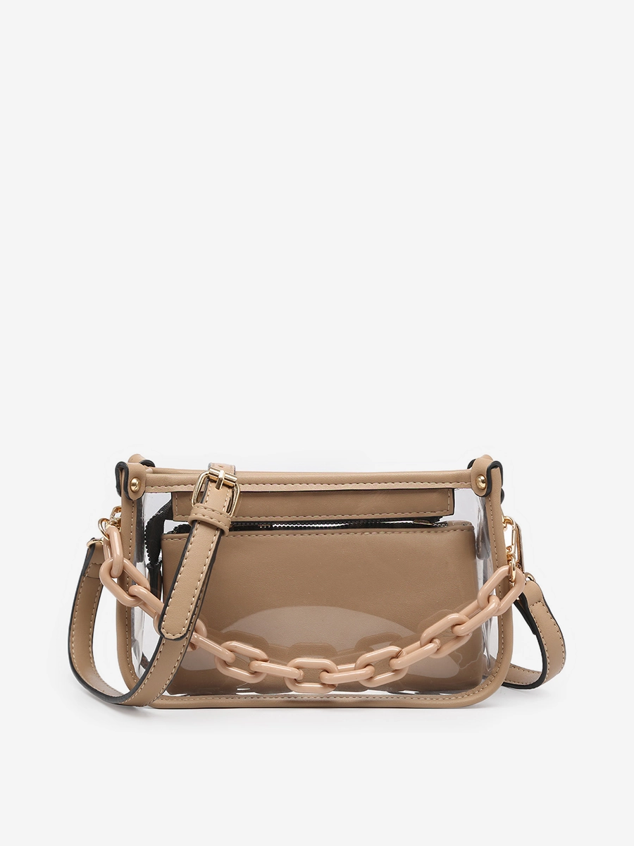 Formal Style Jessica Vegan Clear Crossbody