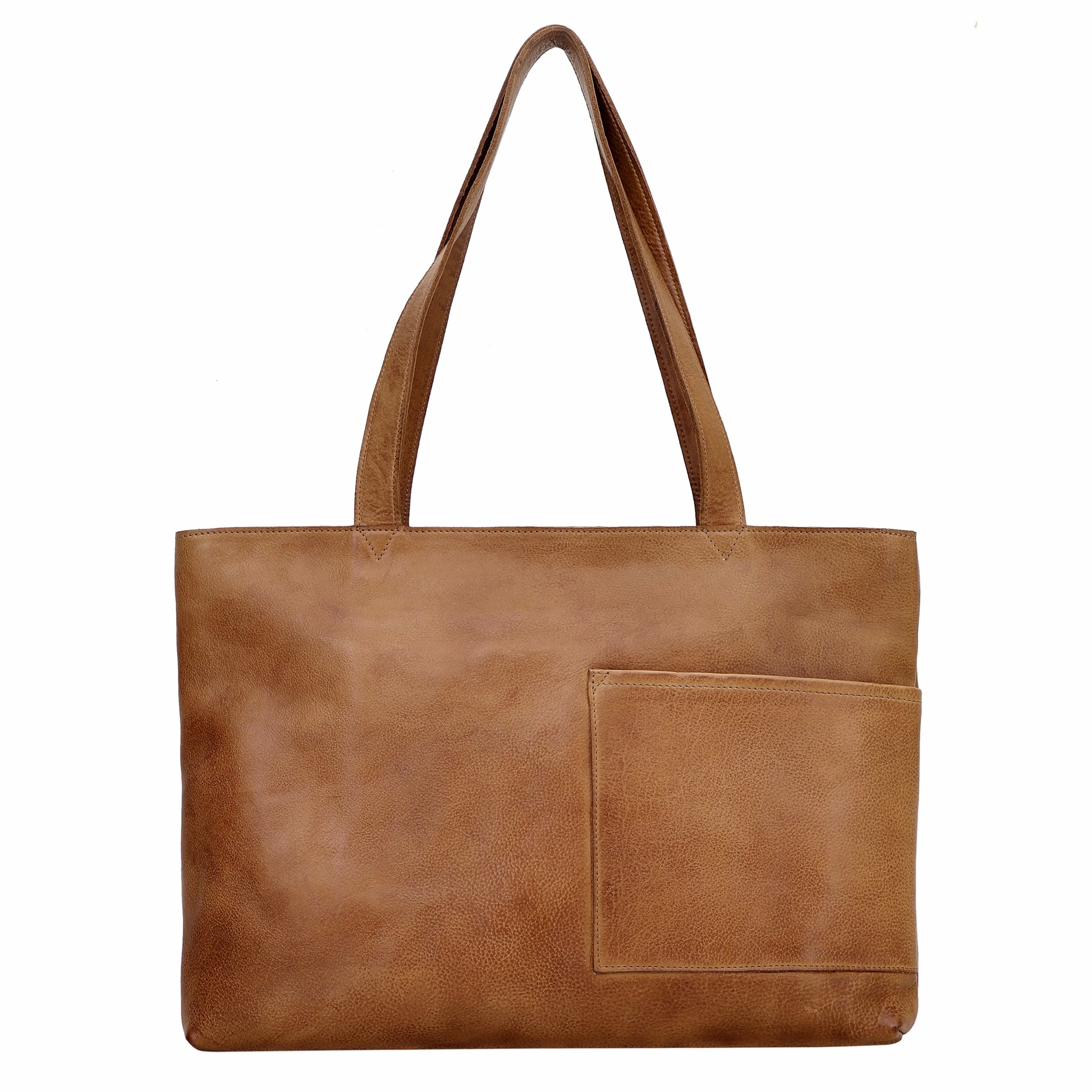 Compact Carry Sleek Design Noelle Leather Tote Bag
