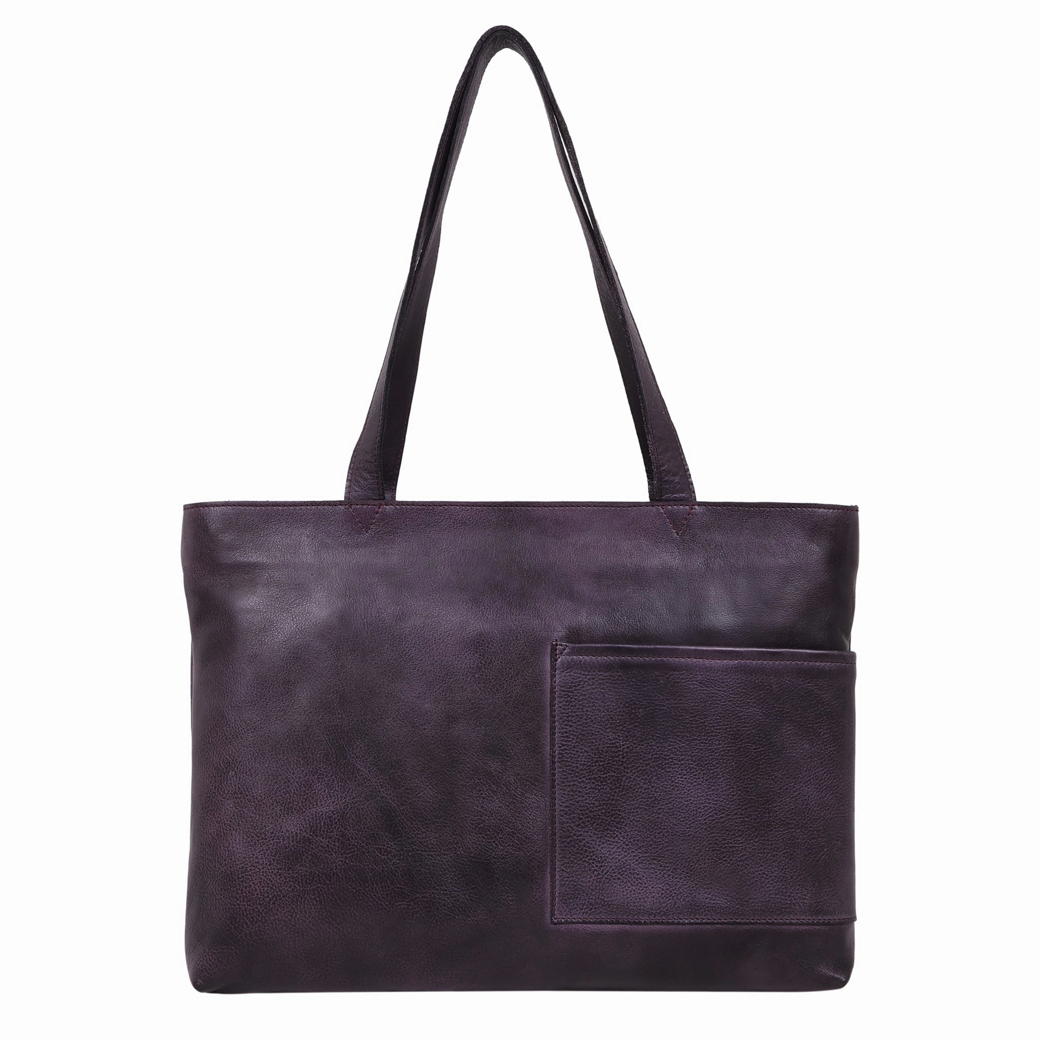 Noelle Leather Tote Bag Comfort handle