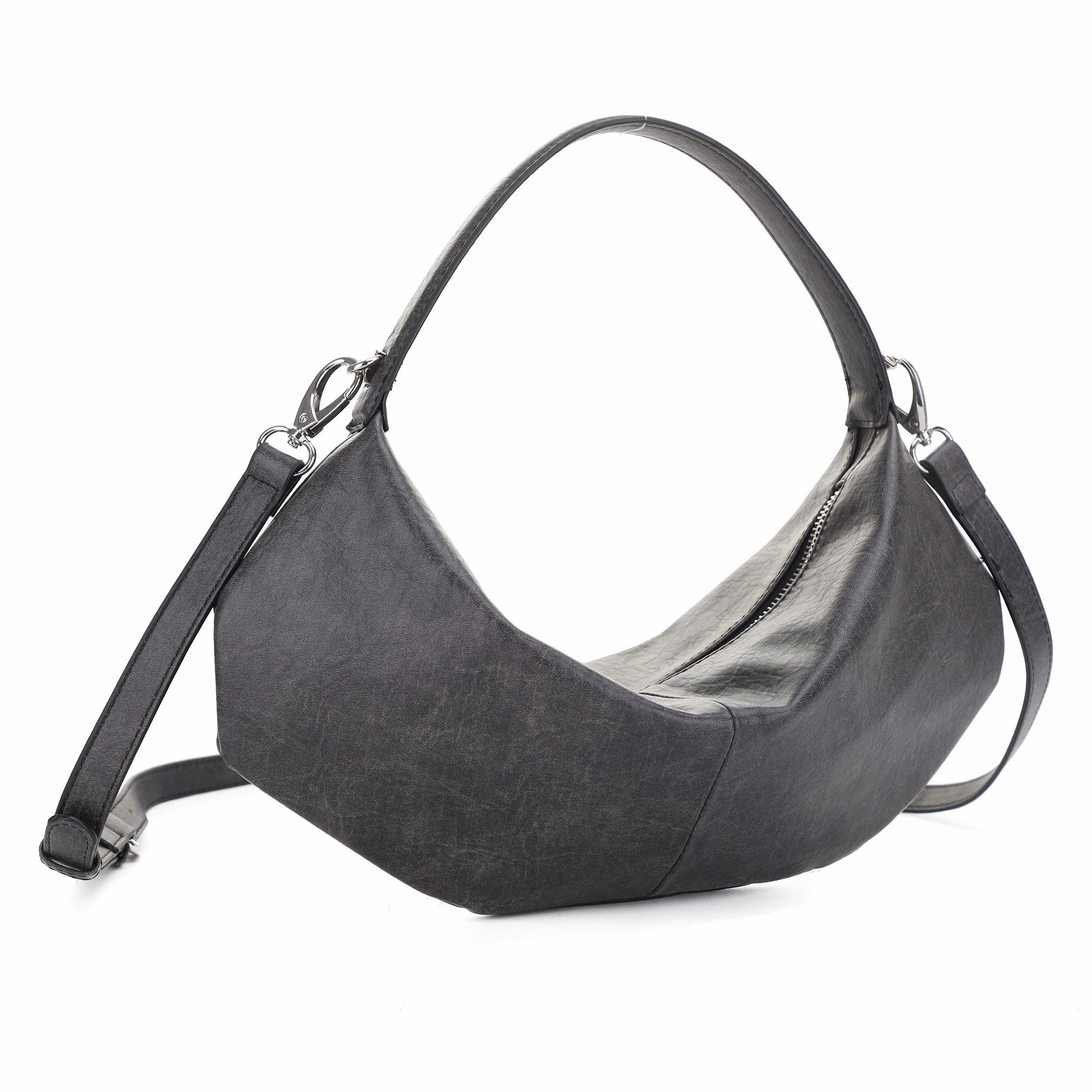 Odette Half Moon Crescent Shoulder Crossbody Durable Fabric Outdoor Activity