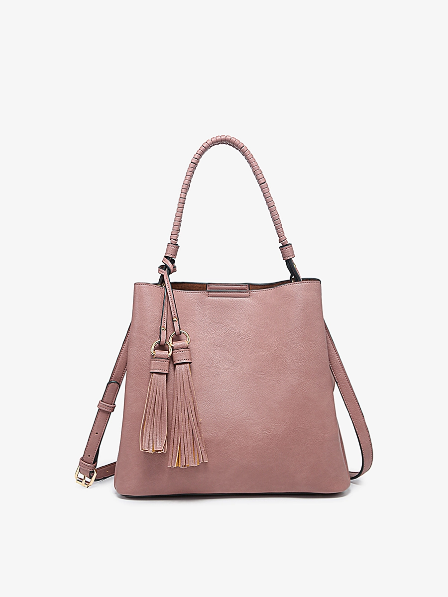 Youthful Vibe Minimal Finish Olivia Vegan Animal Print Hobo