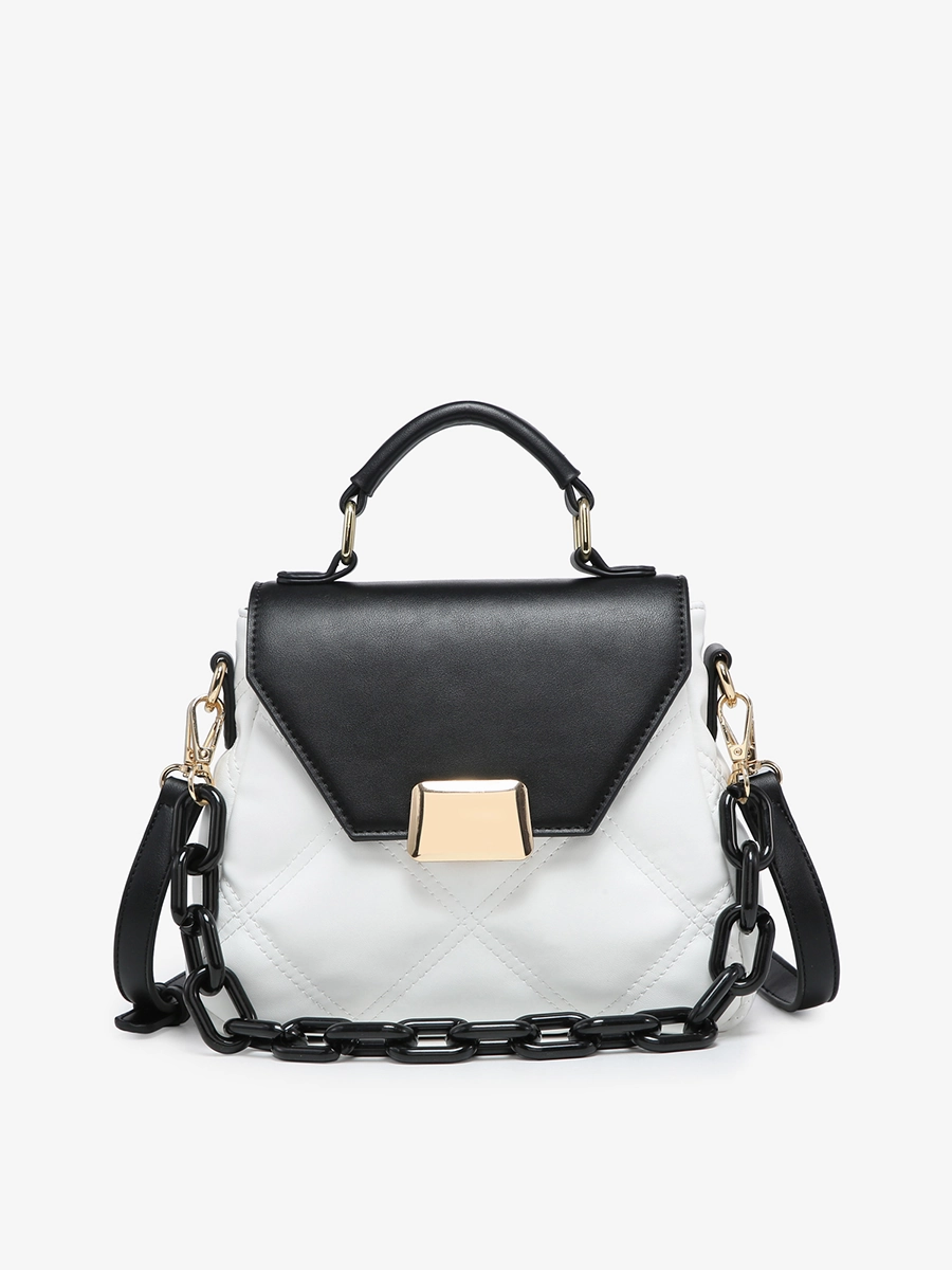 Statement Design Formal Presence Ollie Vegan Quilted Crossbody