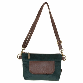 Minimalist Modern Outfit Compact Day Accessory Olivia: Peacock Corduroy