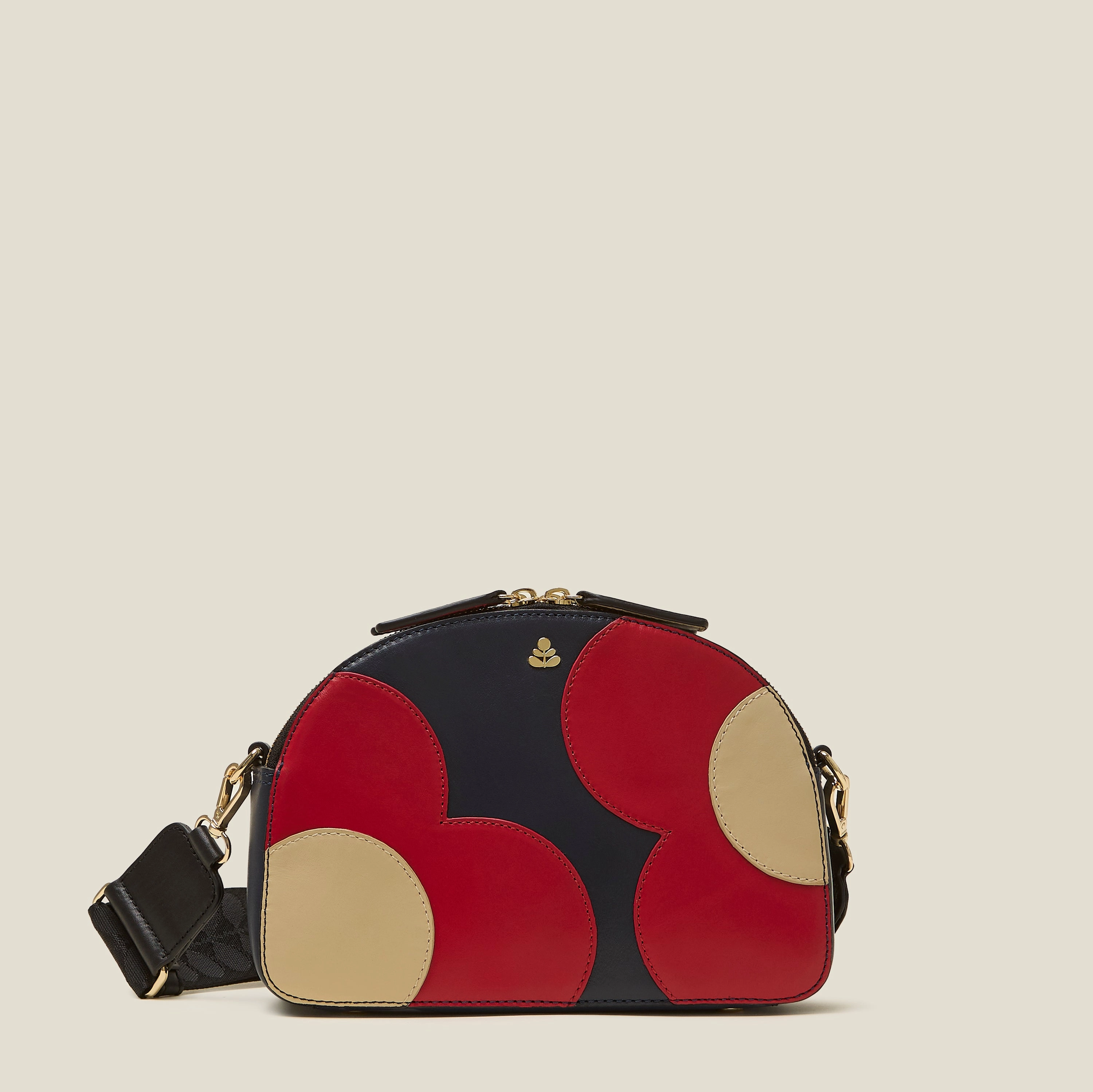 Luna Crossbody - Spot Flower Navy Everyday Comfort Compact Fit